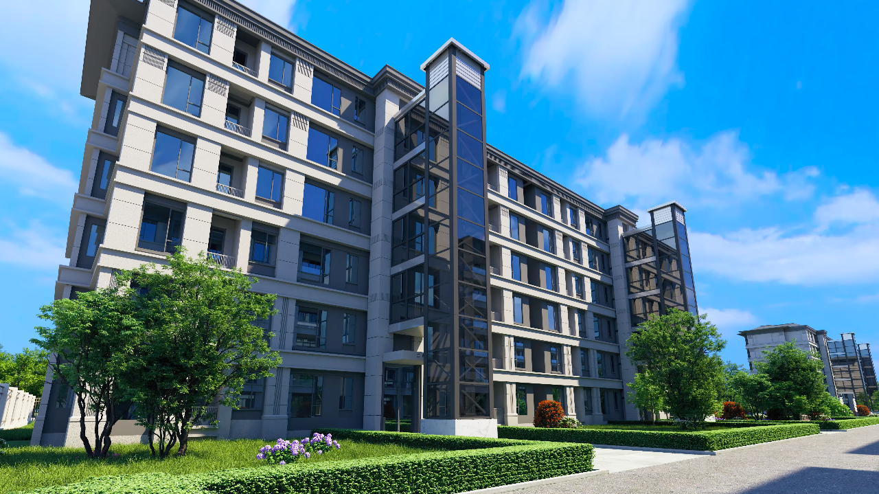 装配式加装电梯施工动画