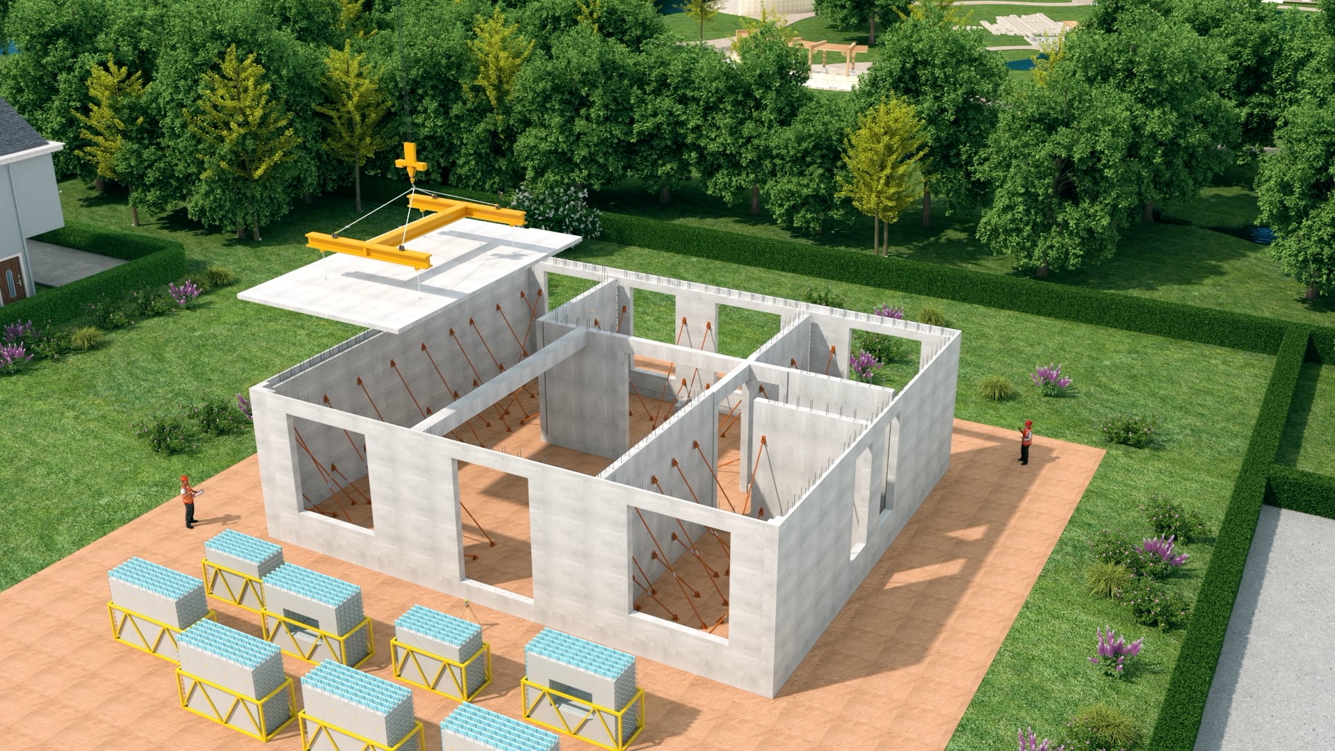 别墅主体安装工艺